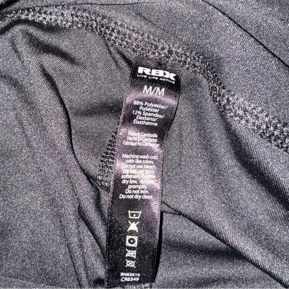 RBX Women's Athletic Sporty Black & Multi-color Legging Sz M - Picture 4 of 8